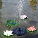 Outdoor Solar Powered Floating Bird Bath Water Fountain Pump Garden Pond Pool