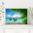DIY Ship Boat Picture Full Round Diamond Drill Painting Kit (XLX146 Boat)