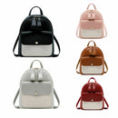 Women Girls School Bag Pu Leather Backpack Mini Backpack Purse Travel Handb