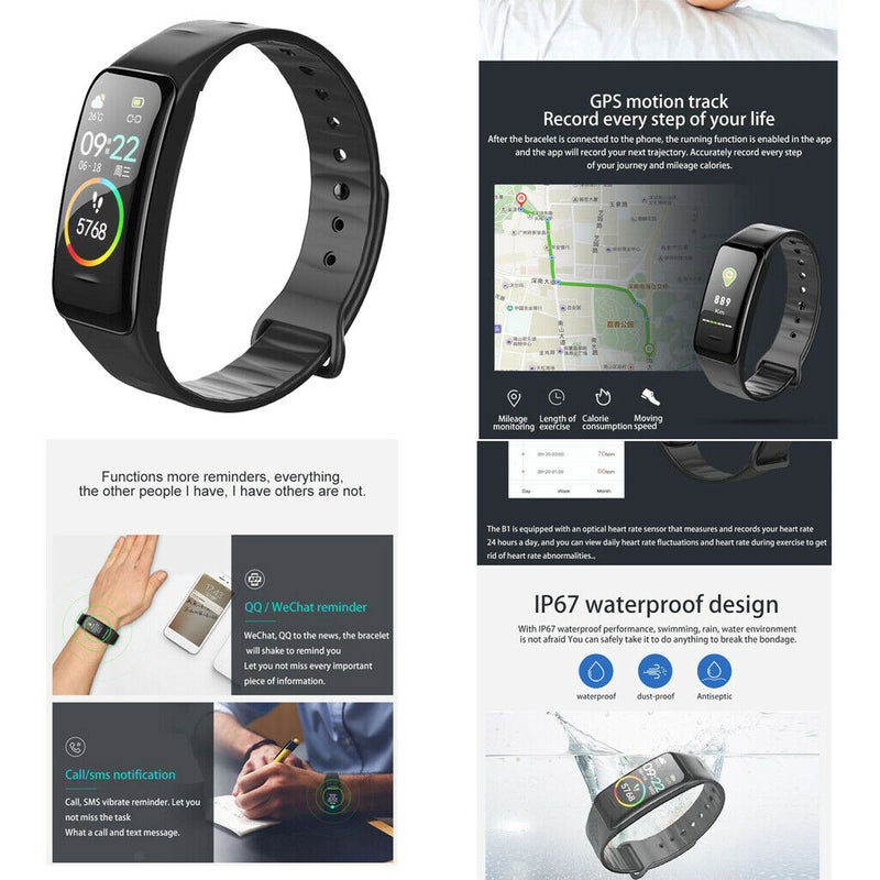 Waterproof Bluetooth Heart Rate Monitor Smartwatch Smart Watch Sleep Monitor