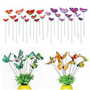 48 Pcs Butterfly Stake Outdoor Yard Planter Flower Pot Bed Garden Decorative
