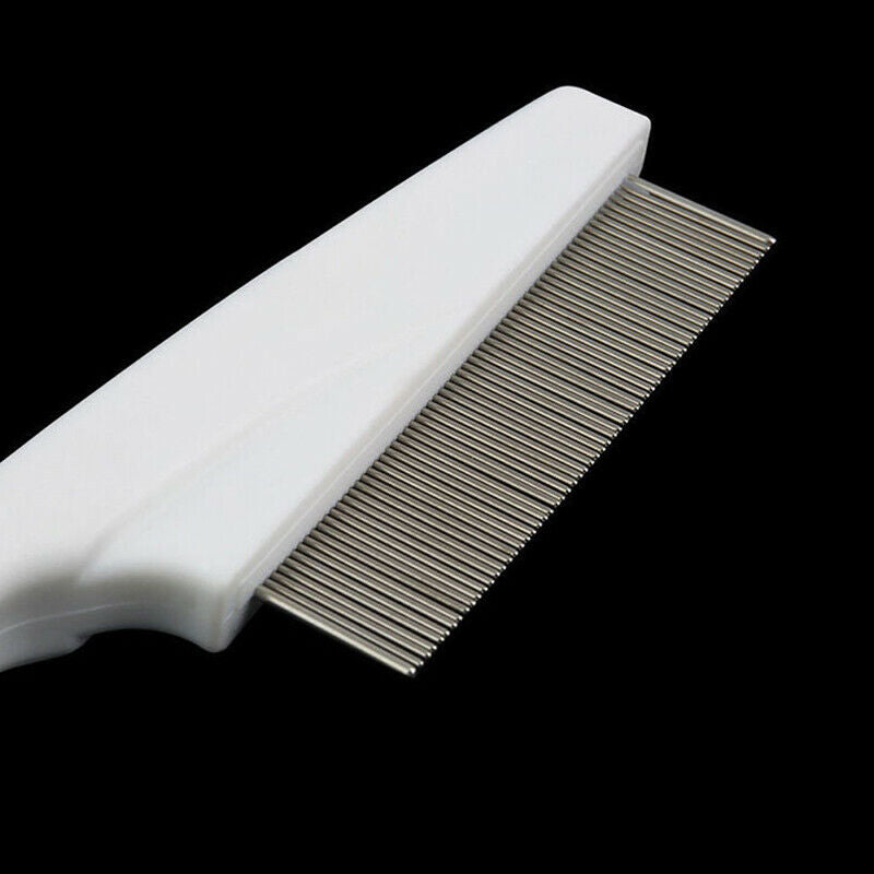 Metal Nit Hair Comb with Handle Remove Head Lice Eggs for Kids Pet Effec TGI