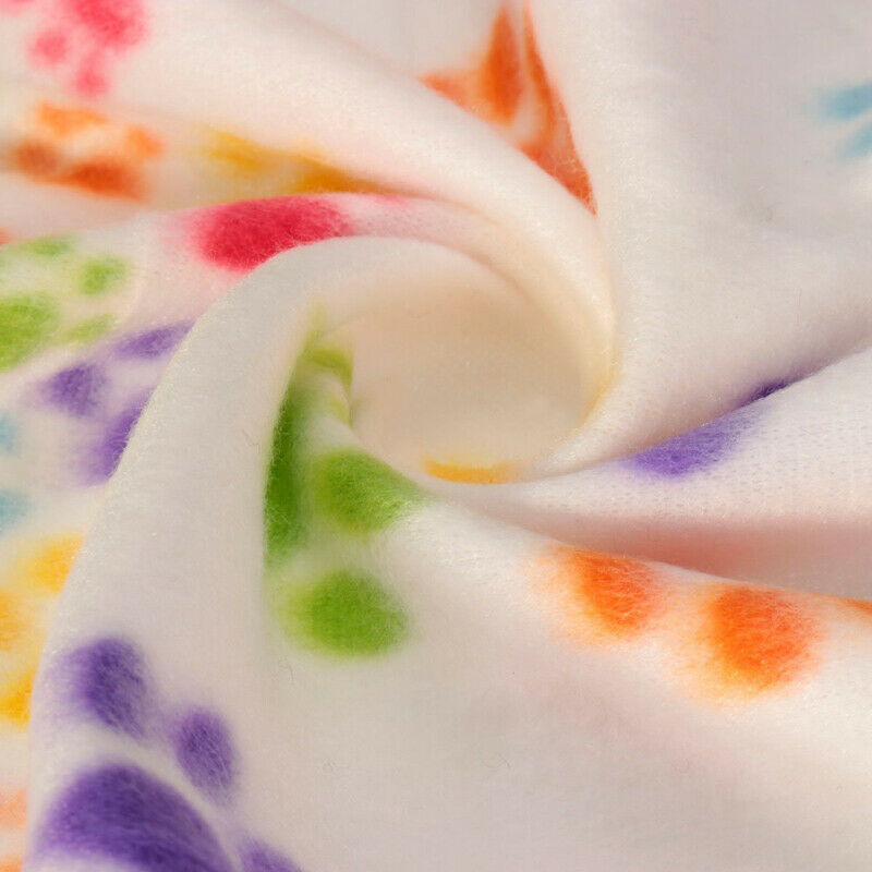 Foot Print Pet Blanket Animal fleece blanket blanket mat Cats and dogs good A5O8