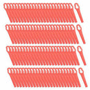 100Pcs Red Plastic Blades Kit Fit For Grass Trimmer Strimmer Lawnmower Par YAE