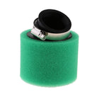 Green 42mm Bent Angled Foam Air Filter 125cc Pit Quad Dirt Bike ATV Buggy