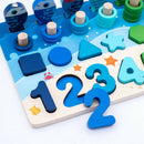 Wooden Shape Sorter Stacker Montessori Wooden Stacking & Sorting Game Toys