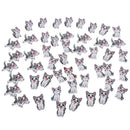 Cute Animals Cat Diy Handmade Buttons for Clothing Scrapbooking Noel Sewing C BX
