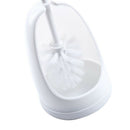 White Plastic Bathroom Toilet Brush And Holder Set Brand New Q1B6