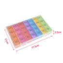 Monthly Pill Organizer Pills Holder For Travel 28 Day Compartments Transparent