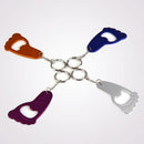 Footprint Shaped Beer Opener Aluminum Alloy Bottle Opener Keychains A