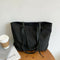 Waterproof Nylon Handbag Women Large Capacity Shoulder Casual Totes (Black)