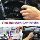 5pcs/set Car Brushes Soft Bristle A/C Dashboard Wheel Rim Detailing Brushes