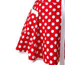 Lovely Sweetheart Red Retro Kitchen Aprons Woman Girl Cotton Polka Dot Cook K5L9