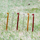 10pcs Aluminum Alloy Tent Pegs Square Nail Stakes Hook Pin Nails Campi ZOO