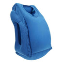 Portable Folding Inflatable Pillows Body Back Support Travel Cushion (Blue)