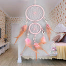 Double Ring Shell Dream Catcher Feather Car Wall Hanging Decoration Craft