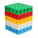 50Pack Snap Cubes Math Linking Cubes Interlocking Counting Blocks Learning Toys