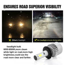 1 Pair H7 LED 72W 6500K 8000LM S4 Car Headlight Hi/Lo Beam Bulbs Waterproof