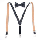 Wedding Casual Party Formal Adjustable Braces Kids Suspenders Bowtie Set