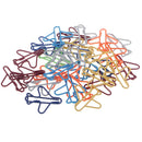 60Pcs Assorted Airplane Metal Paper Clips Bookmarks Office Stationery Crafts