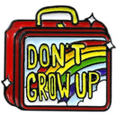 4X(Don'T Grow Up Enamel Brooch Hand Luggage Rainbow Lunch Box Brooch SweateR3G5)