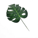 12Pcs Artificial Monstera Palm Leaves Green Plants Wedding Diy Decoration C