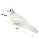 12pcs Artificial Foam Feather Simulated Pigeon DIY Craft Wedding Home Decor
