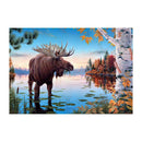 Lakeside Elk 5D DIY Full Drill Diamond Painting Embroidery Kit Cross Stitch