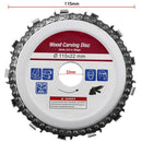 4.5 Inch Yellow Circular Saw Blade Chainsaw Chain Wood Carving Disc Woodwor