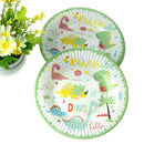 6PCS Dinosaur theme party decoration disposable tableware paper plate dishes J3C