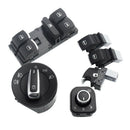 Car Headlight Switch + Window Lift Switch For Volkswagen Golf 5 6 Mk5 6 Jet