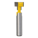8mm Shank T-Slot Router Bit T-Track Slotting Carbide Wood Milling Cutter - 1/2