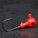 50pcs Mixed Lead Head Fishing Jig Hooks For Soft Fishing Lure Carbon Steel QDW