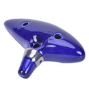 12Hole Ocarina Ceramic Alto C of Ocarina Flute Blue Ocarina Musical Instrumen BX