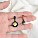 Funny Asymmetric Stud Earrings Enamel Fried Egg Earrings Women Jewelry Gifts