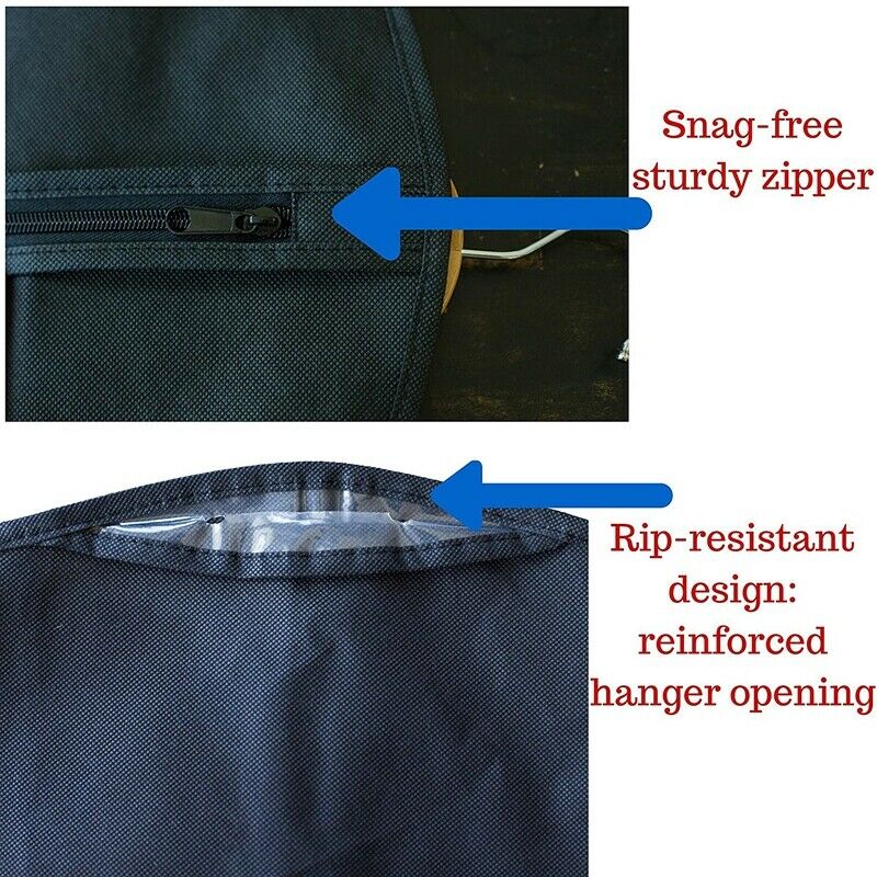 Garment Bags - Breathable Garment Bag Covers Set of 5 for Suit Carriers, Dr I9T1