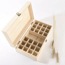25 Wooden Slots Aromatherapy Essential Oil Storage Box