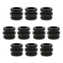 Pack Of 10 Table Football Replacement Rubber Buffers, Rod Buffers 16mm Black