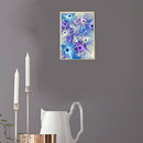 5D Drill DIY Blue Flowers Diamond Painting Art Home Decor Embroidery Kits Cross
