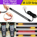 Multifunctions LED Motorcycle Strip Light Brake Tail Turn Signal License Pl a.AU
