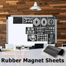 10pcs Rubber Magnet Sheet DIY Photo Picture Cutting Die Black Magnetic Mats