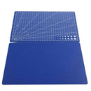 1xBlue A4 PVC Self Healing Cutting Mat Craft Quilting Grid Lines Printed Bo G5P4