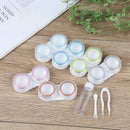 6Pairs Portable Contact Lens Case Box Storage Eye Care Kit Organizer Containe 3C