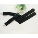 Hot Men's Fashion Black Elastic Clip-on Suspenders Braces Y-back Adjustable Belt