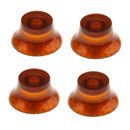 4pcs Plastic Top Hat Bell Style Guitar Speed Knobs for LP Electric Guitar
