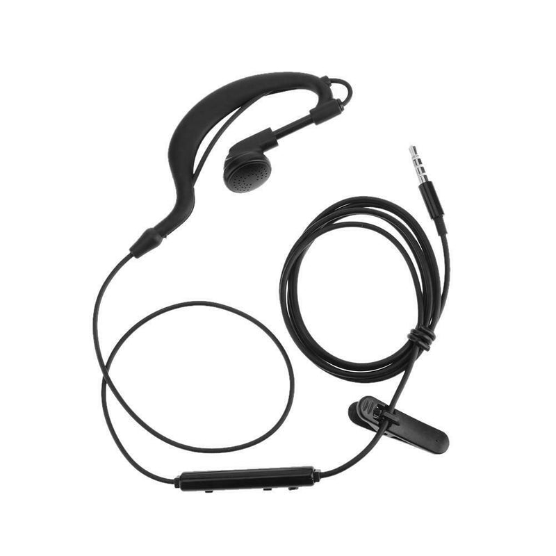 Single 3.5mm In-Ear Only Mono Earphone Earbud Headphone with Mic