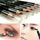 2Pcs EyeLiner Smooth Black Waterproof Cosmetic Beauty Makeup Eyeliner Pencil _AU