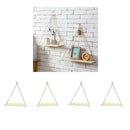 4x Wall Mounted Shelves Garden Flowers Pot Hanging Shelves Bedroom Decor