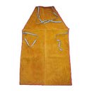 Welder Apron Heat Insulation Cowhide Leather +1 Pair Yellow Welding Gloves