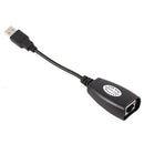 USB Extension Ethernet RJ45 Cat5e/6 Cable LAN Adapter Extender Over Repea B ï¼D